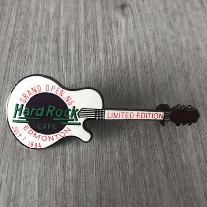 Hard Rock Cafe EDMONTON Grand Opening 1994 Guitar Green HRC Ltd Ed PIN VGC