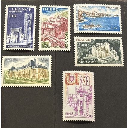 France French stamp 1976 sg 2115-2120 Tourist publicity set 6 MNH
