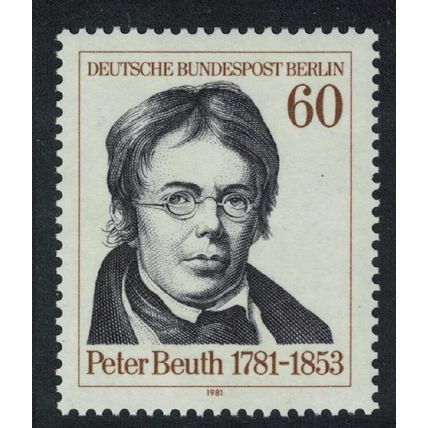 Berlin Birth Peter Beuth constitutional lawyer 1981 MNH SG#B627
