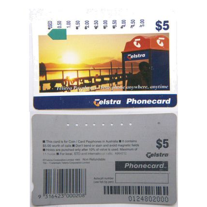 Australia Phone Card - Telstra Payphones