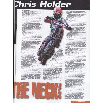 Speedway Star : May 13, 2023. Chris Holder. Workington - A New Era.