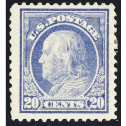 419, Mint VF (HR top right) 20¢- SCV $190 * Stuart Katz