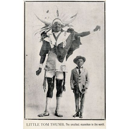 South Africa Little Tom Thumb Antique Mannekin Dwarf Postcard