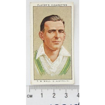 1934 Players Cricketers No. 49 T. W. Wall, South Australia & Australia