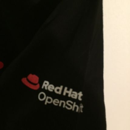 New Red Hat Black Unisex Small T-Shirt