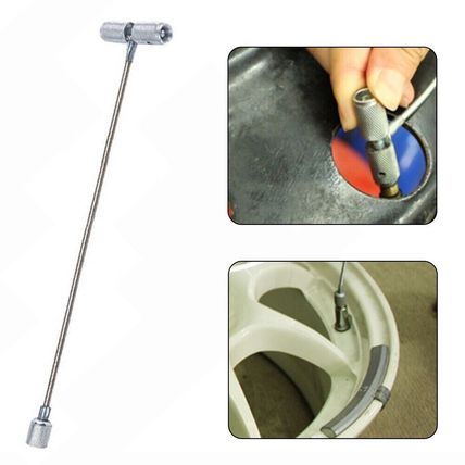 Tube Valve Installation Fishing Tool Puller Car Tyre Plug Core Remover Repair UK