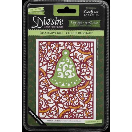 Crafter's Companion. Die'Sire. Decorative Bell Die Set. Die Cutting Cardmaking