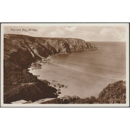 Plemont Bay, Jersey, c.1930s - RP Postcard