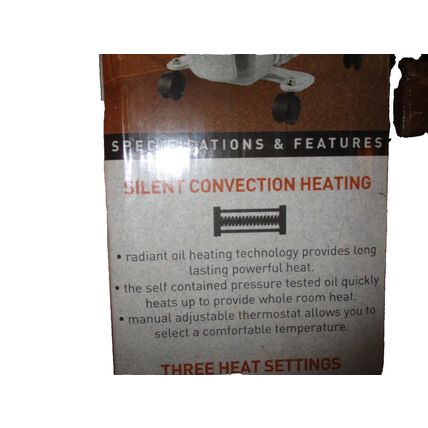LifeSmart 1500W Digital Oil Filled Radiator 3Heat Settings Up To 1500W on High