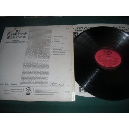 GEOFF LOVE ORCHESTRA LP LOT OF 2- BIG WESTERN MOVIE THEMES/CONCERTO MOVIE THEMES