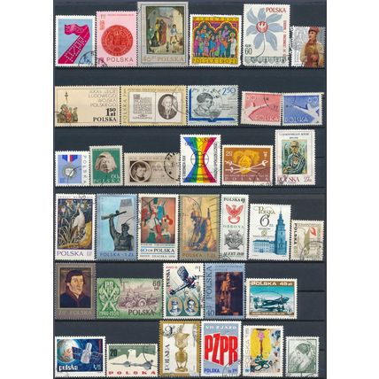 1200+ Stamp Selection - Poland - Used Hinged
