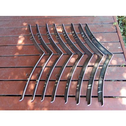 1940 40 Chrysler Grill Bars & Trim OEM 8 pc New Yorker Highlander Royal Windsor
