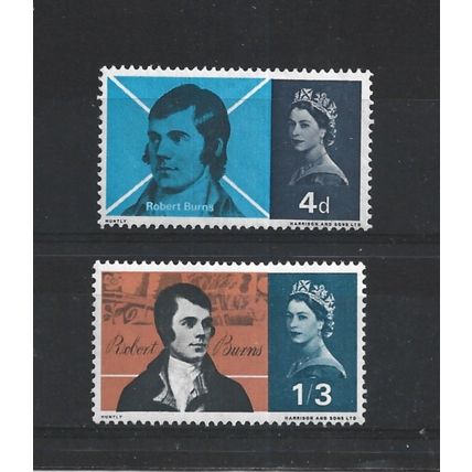 GB.Burns Commemoration set of 2.Mounted Mint.Jul25c