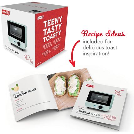 DASH Mini Toaster Oven Cooker for Bread, Bagels, Cookies, Pizza, Paninis & More