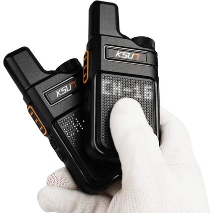 KSUN Walkie Talkies with Earpiece and Mic 22 FRS Channels Drop-Resistant, Long R