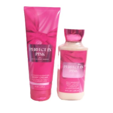 Bath & Body Works Perfect in Pink Ultimate Hydration Body Cream & Lotion Set