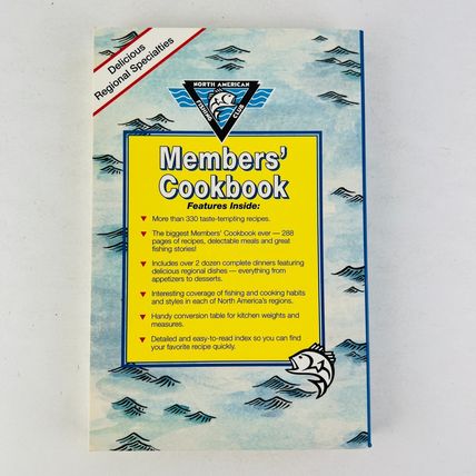 North American Fishing Club NAFC Members Cookbook Paperback Book