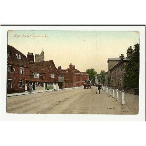 Kent SEVENOAKS High Street Postcard by Valentine (40553)