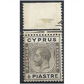 Cyprus 1924 SG104 1/2pi Brownish Black & Black Mounted Mint ..