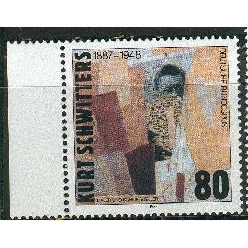 Germany 1987 - SG2189 - Birth Centenary of Kurt Schwitters - artist (unused)