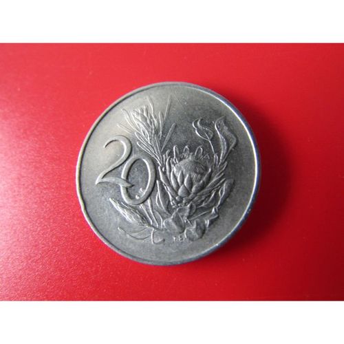 1965 SOUTH AFRICA TWENTY CENTS FREE POST. O