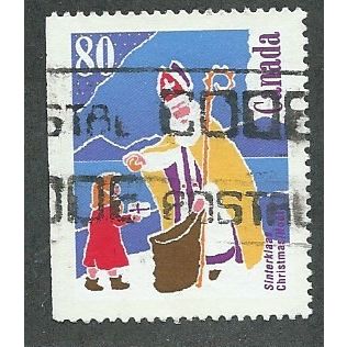 CAN 1991 80c 'CHRISTMAS ' FINE USED (EBID38-896)