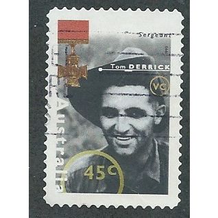 AUS 1995 45c (S/A) 'SECOND WORLD WAR HEROES - DERRICK' FINE USED (EBID46-975)