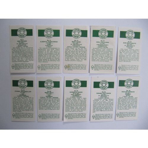 Assorted Lot of 10 1979 Brooke Bond Tea cards OLYMPIC GREATS