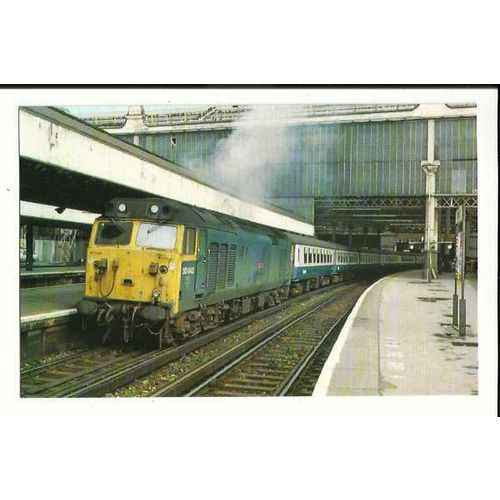 Railway BRITISH RAIL 50 042 Postcard by Dawlish Warren Museum