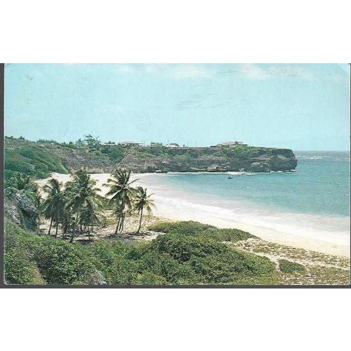 East Coast Bay, Barbados - postcard, stamp, 1978