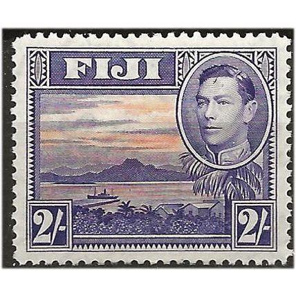 Fiji 1938 SG264 2/- Violet & Orange Mounted Mint . .. .