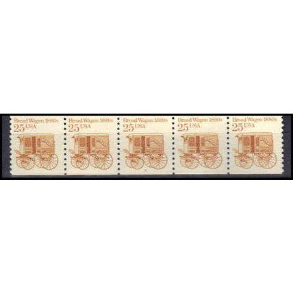 2136 25c Bread Wagon Very Fine MNH Dry Gum PNC 3/5 Z5741
