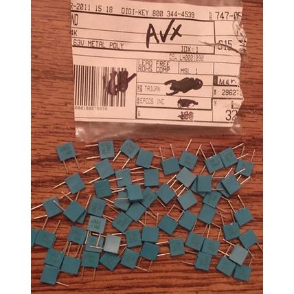Lot of 59: AVX BQ014D0224K Film Capacitors