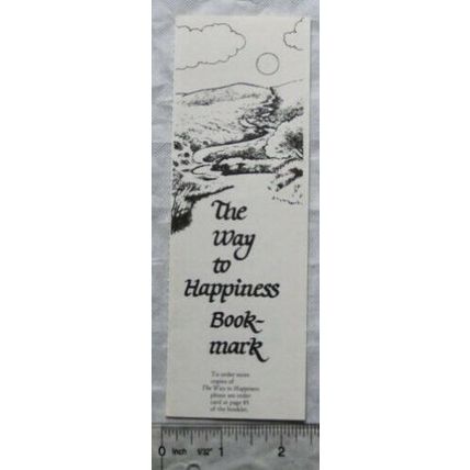 Vintage bookmark - The Way to Happiness