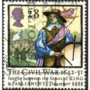 1992 350th Anniversary of Civil War. 28p Value. Drummer. Fine Used