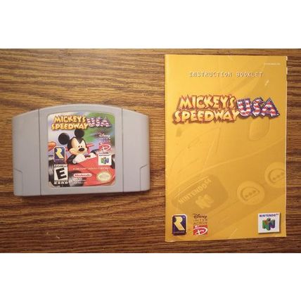 Disney Mickey's Speedway USA Nintendo N64 Game, Box, Manual FREE Shipping