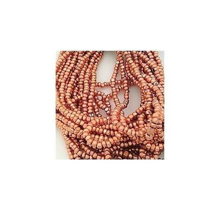 Craft Items 12/0 Seed Bead Charlotte Cut Half Hank Copper Plate