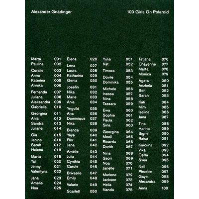 100 Girls on Polaroid - Auf der Suche Nach dem Verlorenen by Alexander Gndinger