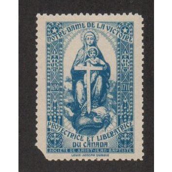 cc3835-23b Canada Cinderella stamp - Societe Saint-Jean Baptiste (1941)
