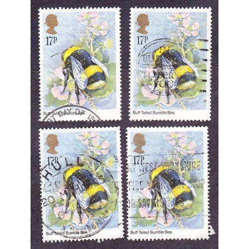 1985 Insects 17p Val. Bumble Bee. Fine Used