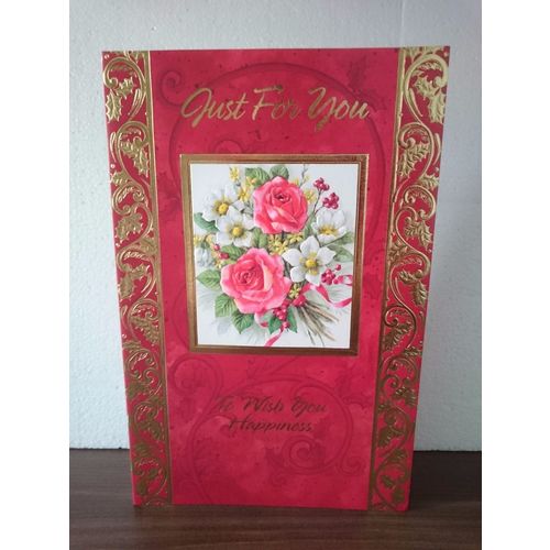 Christmas Cards Flower 02 - Large 27.5cm x 18cm approx - REDUCED