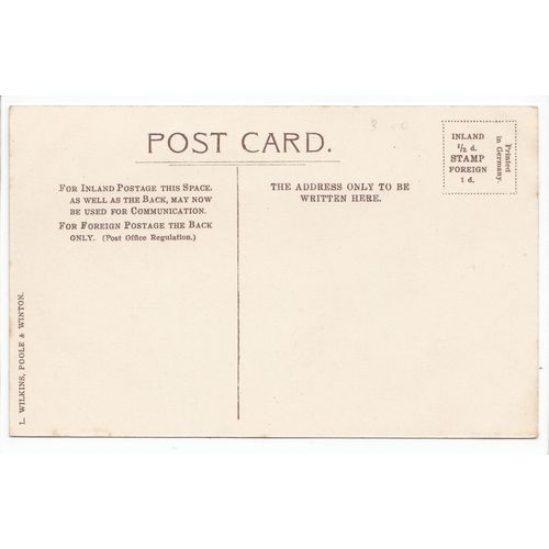 The Swans Poole Park Dorset Local Publisher L Wilkins Postcard