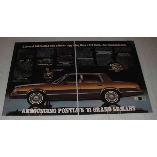 1981 Pontiac Grand LeMans Ad - Formal