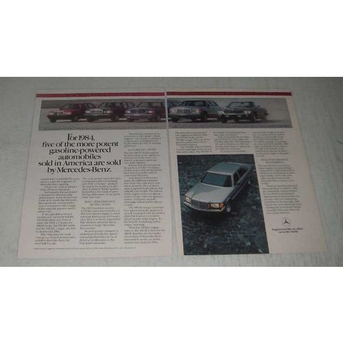 1984 Mercedes-Benz Ad - 190E, 380SE, 500SEC, 380SL
