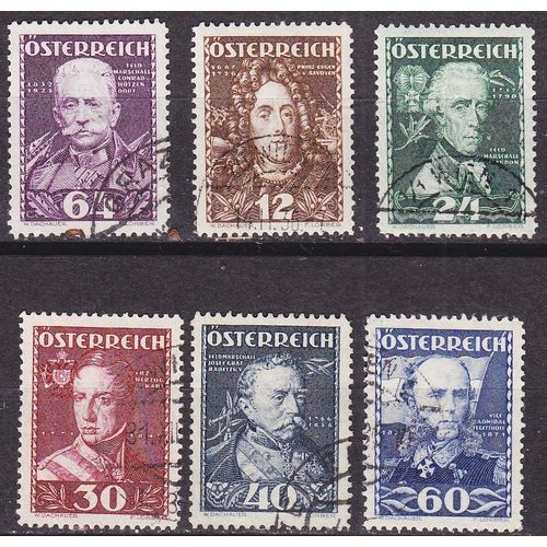 ÖSTERREICH AUSTRIA [1935] MiNr 0617-22 ( O/used )