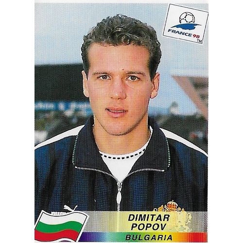 Panini's FIFA World Cup France 1998 Stickers: No.298 - Popov (Dimitar)