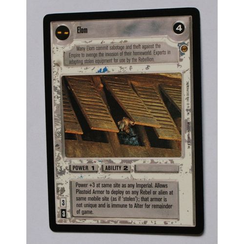 Star Wars CCG: Jabba's Palace Limited # Elom (A) 1998 light decipher