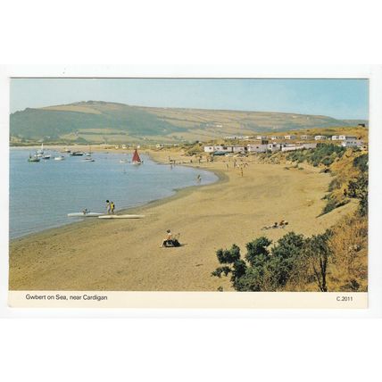 Gwbert-on-Sea near Cardigan Postcard C201