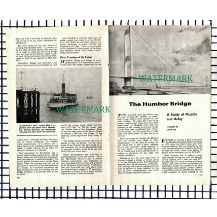 (7621) The Humber Bridge - 1969 Article