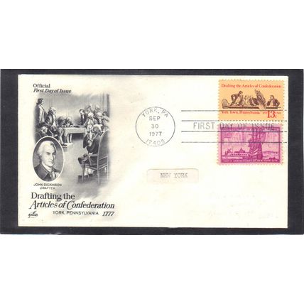FDC Art Craft 1726 13c Congress + 1027 (Cachet-Penciled/A) CV00779